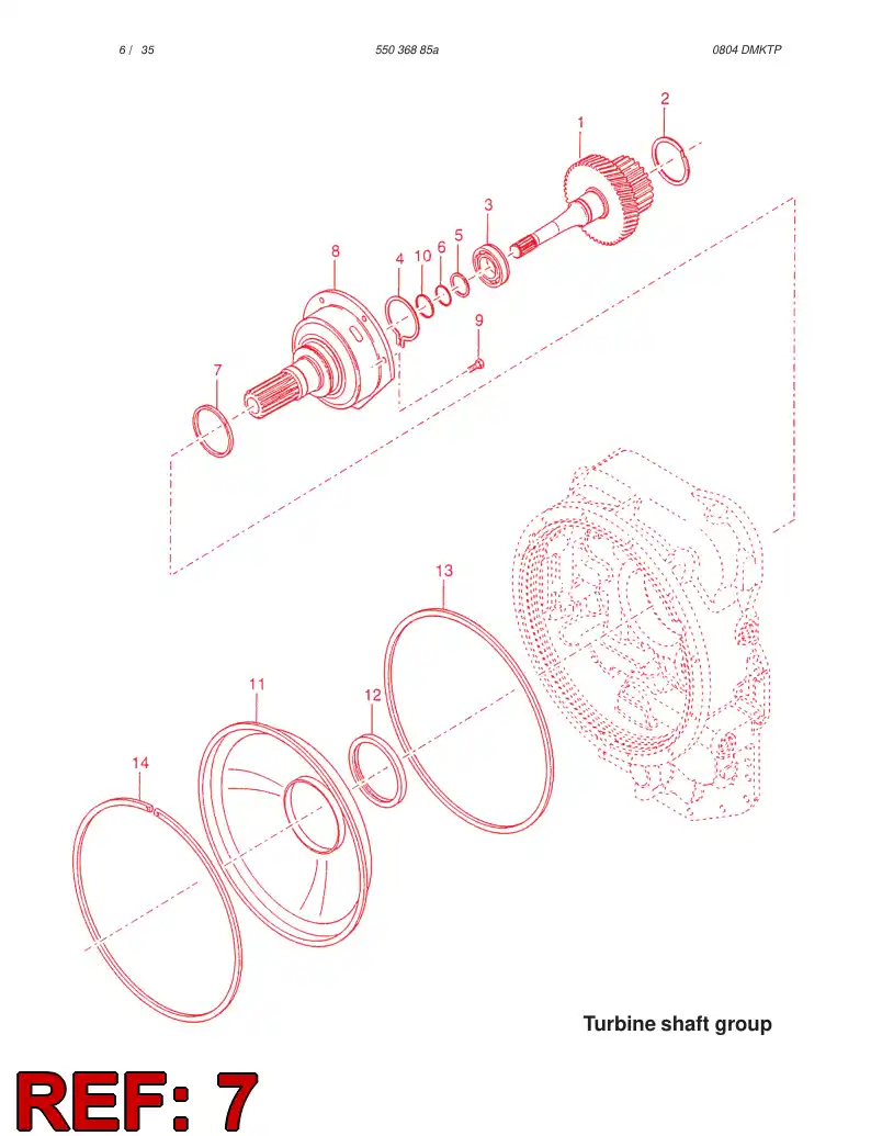61509026 615 090 26 RING - Sandvik Technical Drawing