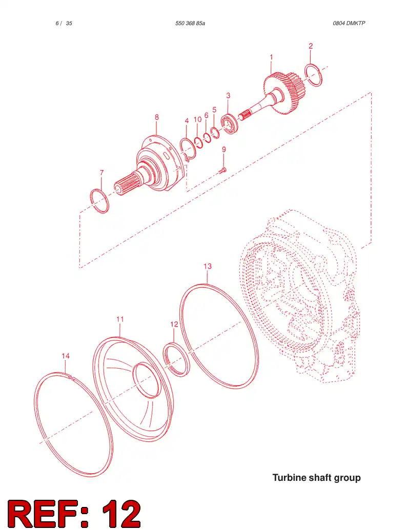 61509028 615 090 28 SEAL - Sandvik Technical Drawing
