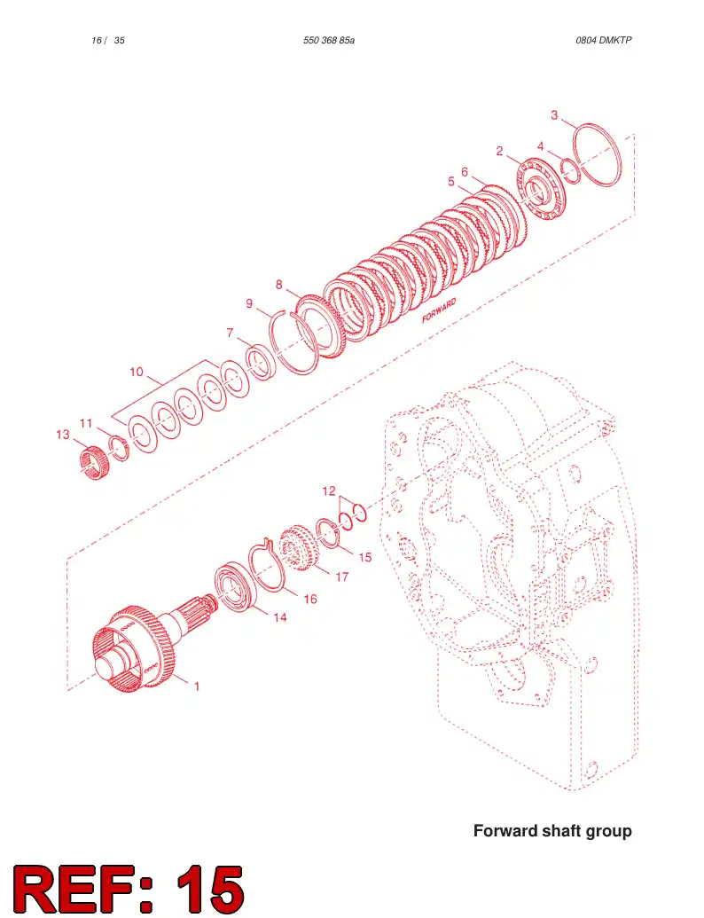 61509032 615 090 32 RETAINING RING - Sandvik Technical Drawing
