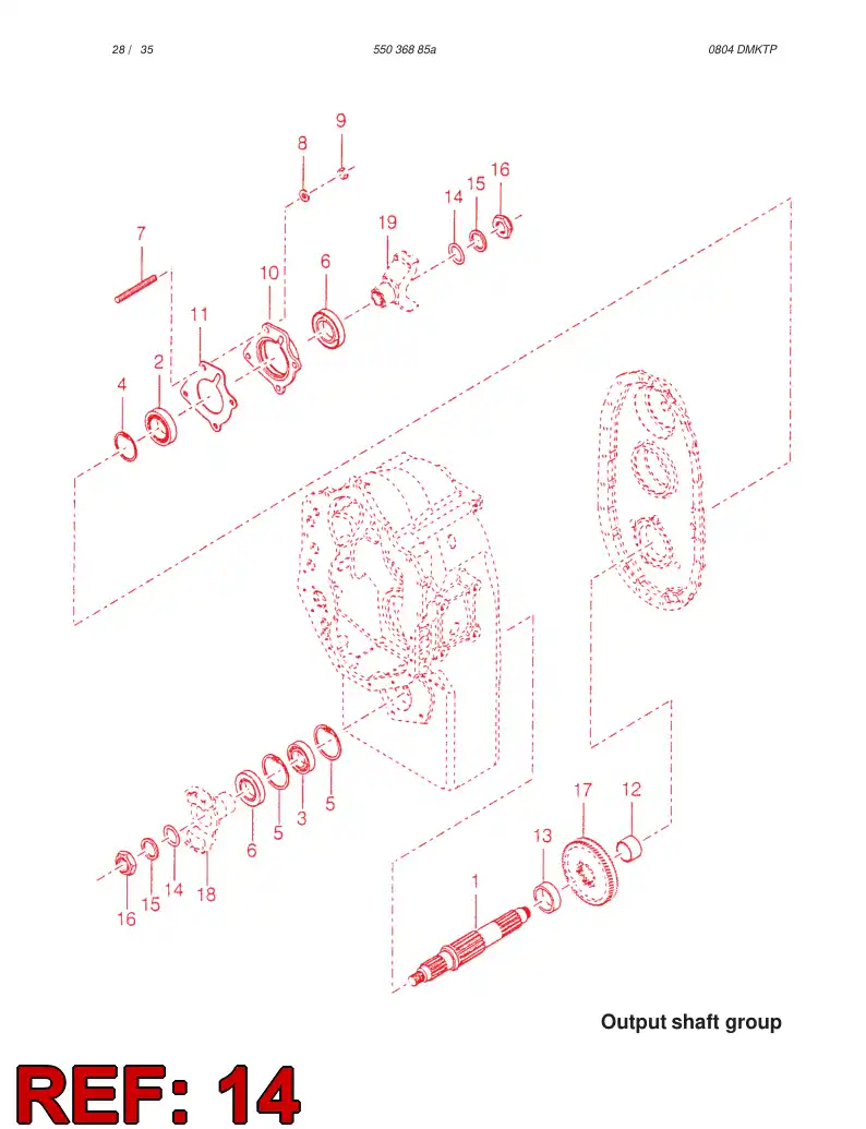 61509036 615 090 36 O-RING - Sandvik Technical Drawing