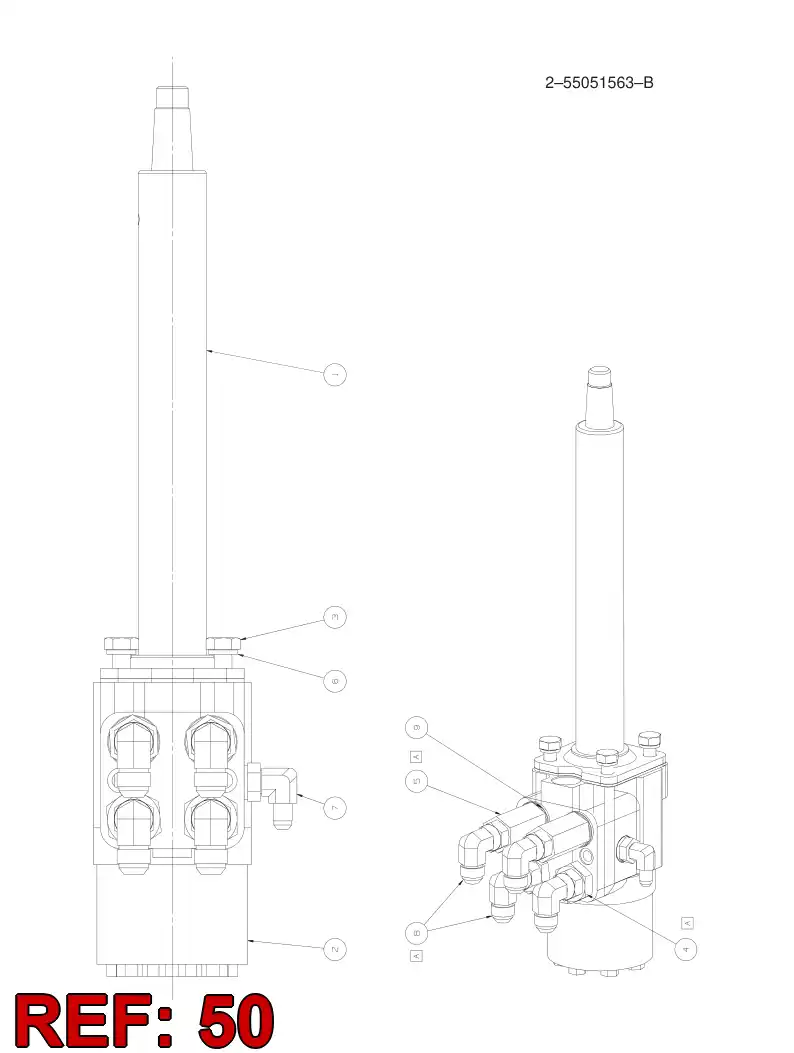 61509523 615 095 23 SEAL KIT FOR STEERING VALVE - Sandvik Technical Drawing