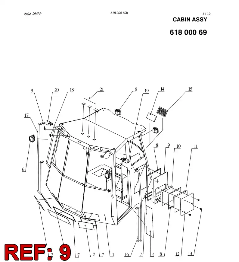 61801079 618 010 79 HOUSING - Sandvik Technical Drawing