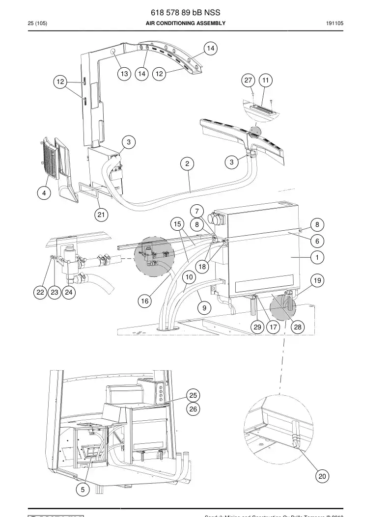 61802089 618 020 89 Housing - Sandvik Technical Drawing
