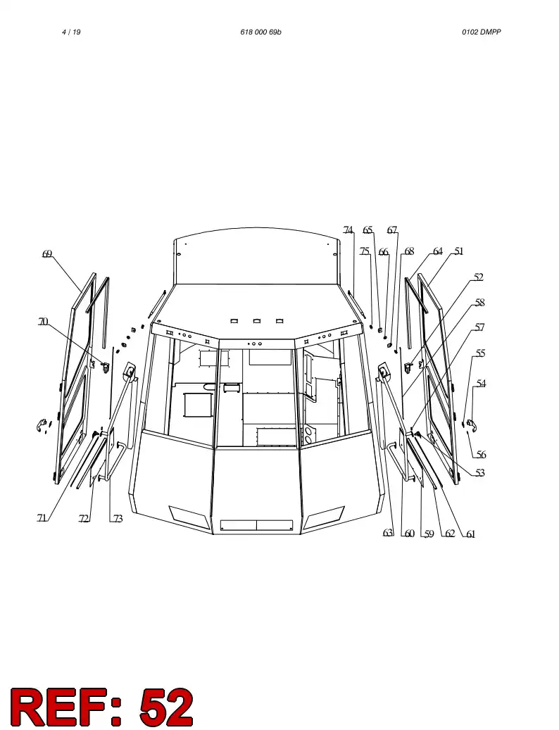 61805009 618 050 09 LOCK - Sandvik Technical Drawing