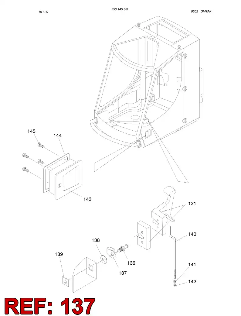 61806429 618 064 29 GUARD - Sandvik Technical Drawing