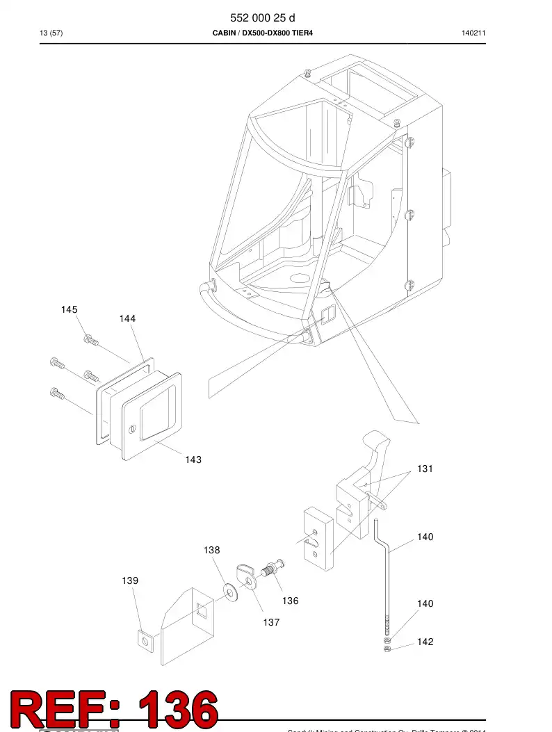 61806559a 618 065 59a Pin, Locking - Sandvik Technical Drawing