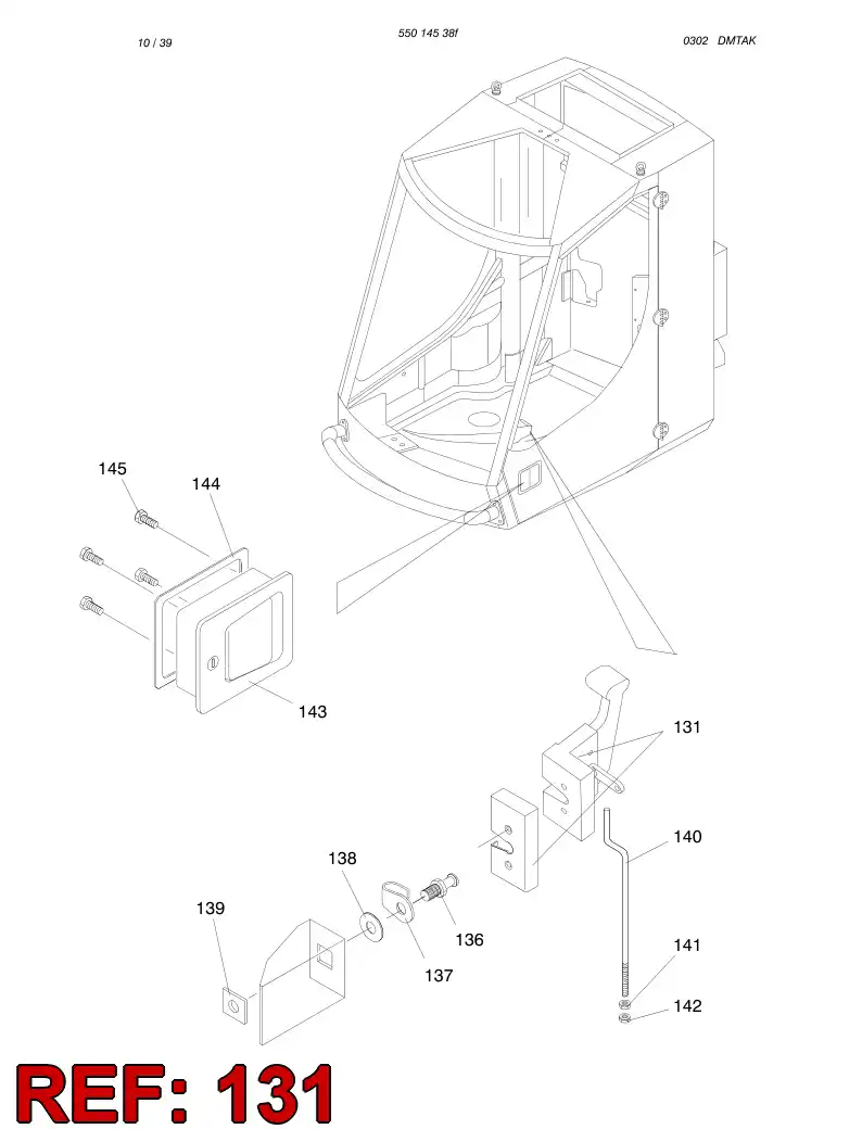 61806709 618 067 09 LOCK - Sandvik Technical Drawing