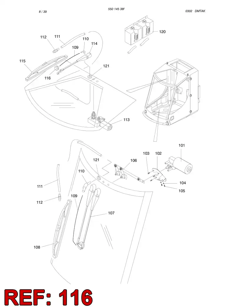 61808319 618 083 19 Nozzle - Sandvik Technical Drawing