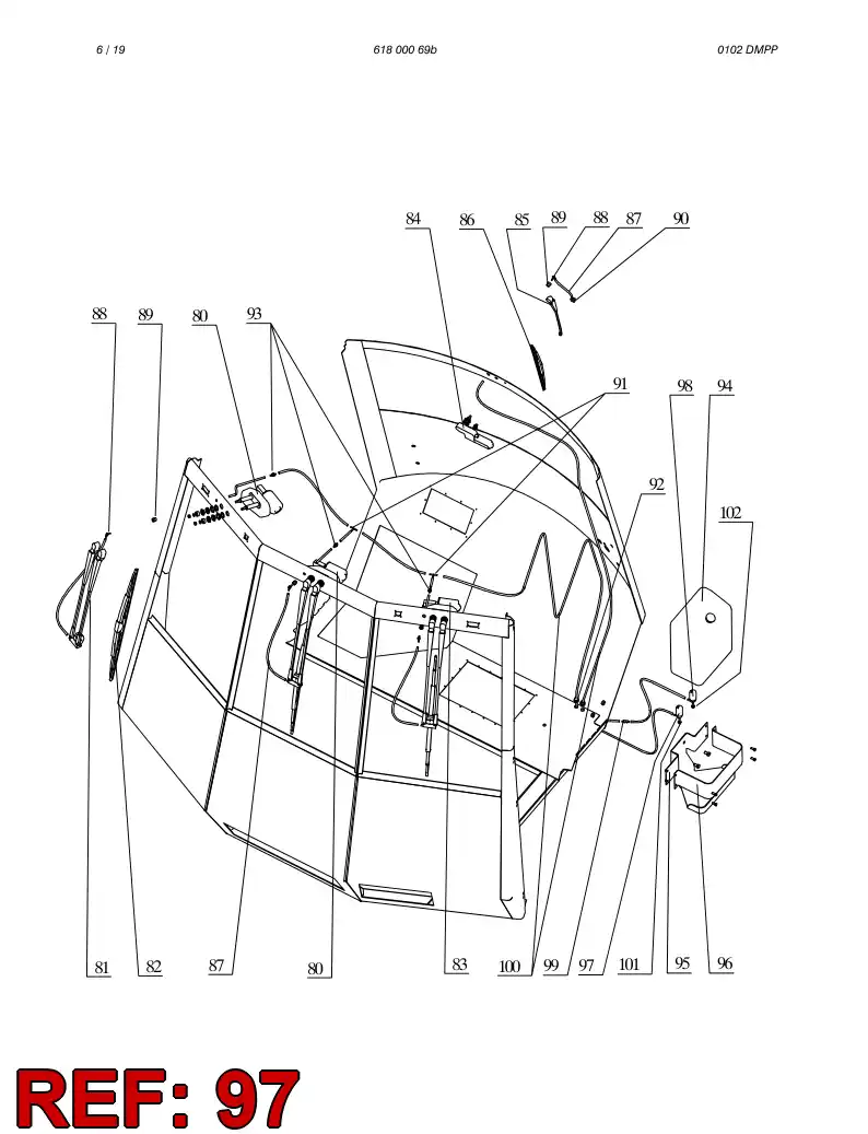 61809049 618 090 49 WATER PUMP - Sandvik Technical Drawing