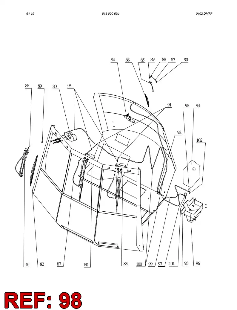 61809179 618 091 79 WATER PUMP - Sandvik Technical Drawing