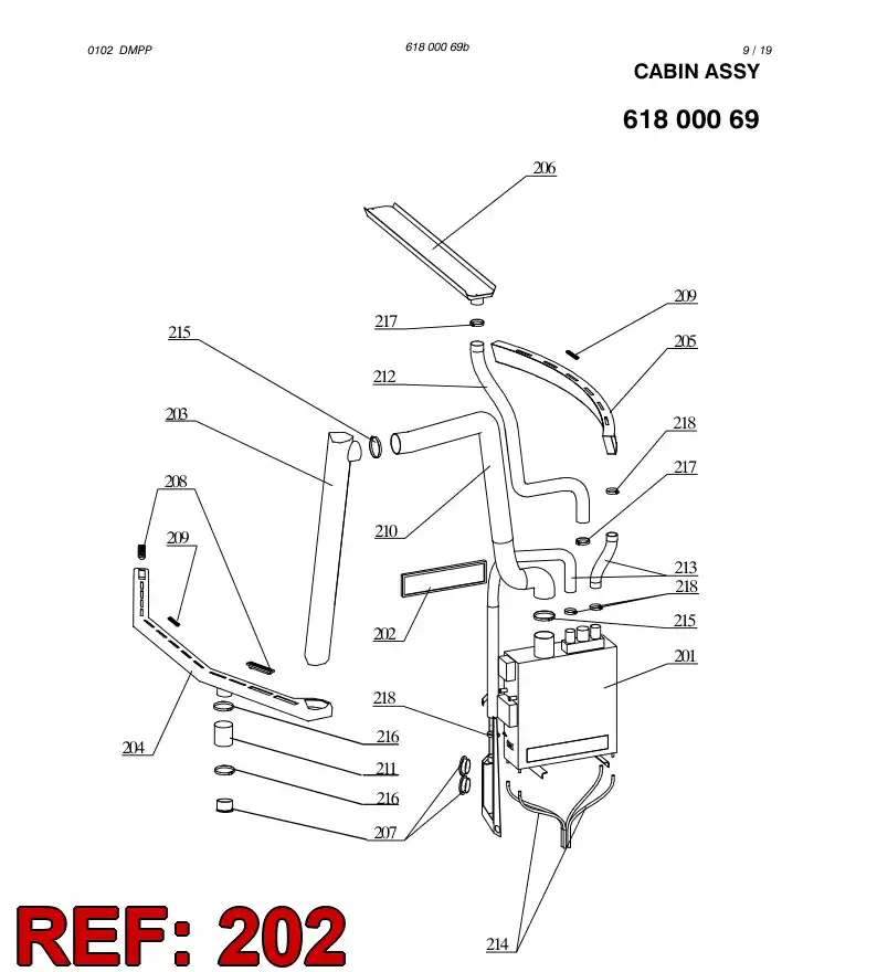 61819079 618 190 79 FILTER - Sandvik Technical Drawing