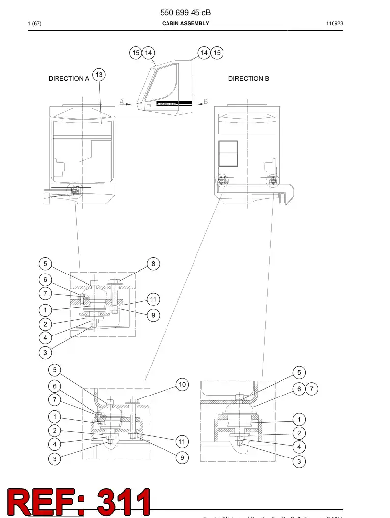 618 226 09a Damper, Hole Mount - drawing
