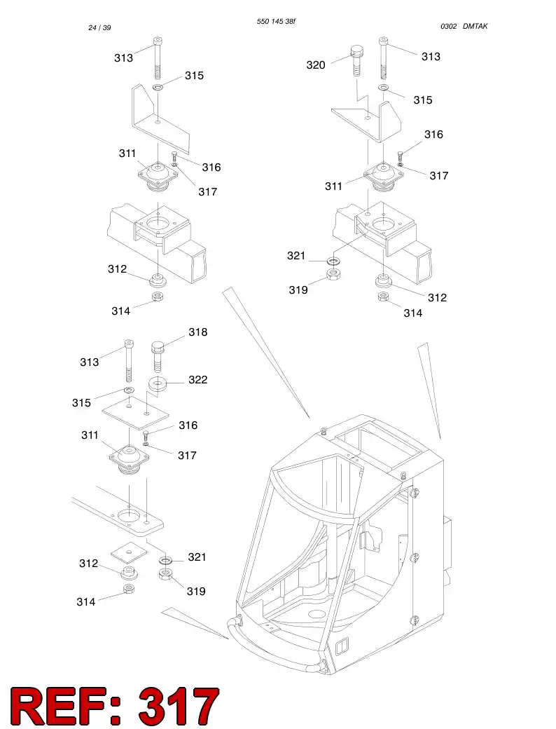 61822989 618 229 89 Washer, Lock - Sandvik Technical Drawing