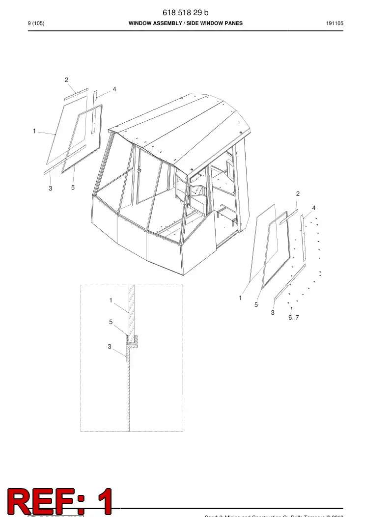 61851959 618 519 59 Window - Sandvik Technical Drawing