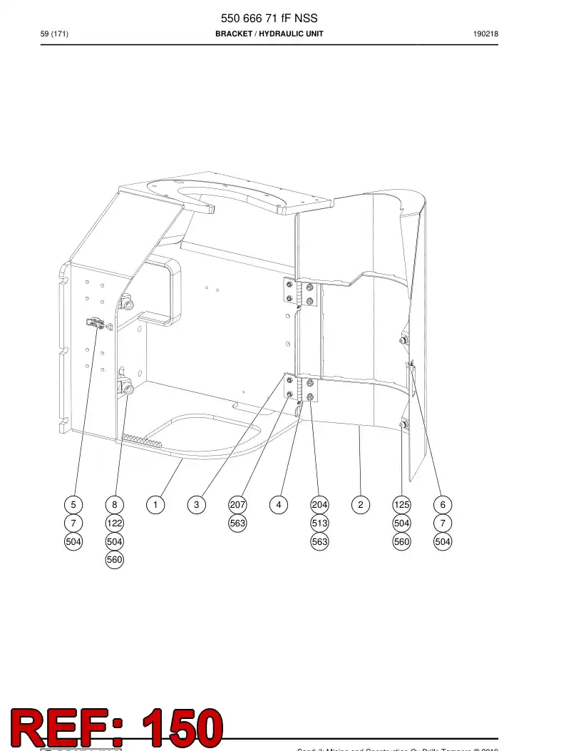61854579 618 545 79 Cross-recessed countersunk flat head screw - Sandvik Technical Drawing