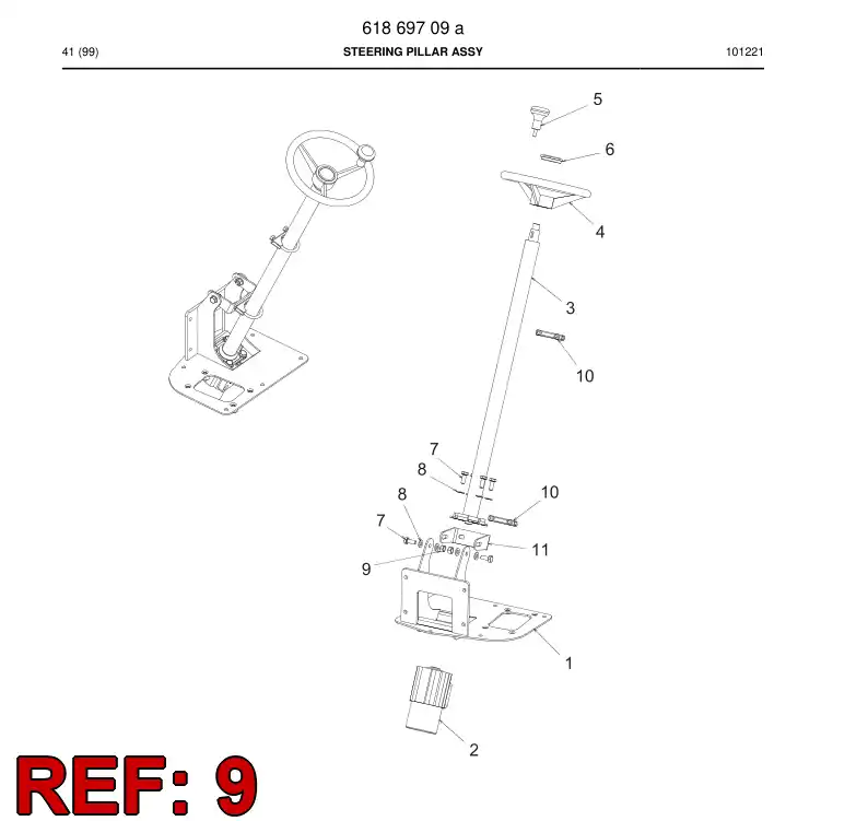 61860289 618 602 89 Nut, Hexagon - Sandvik Technical Drawing