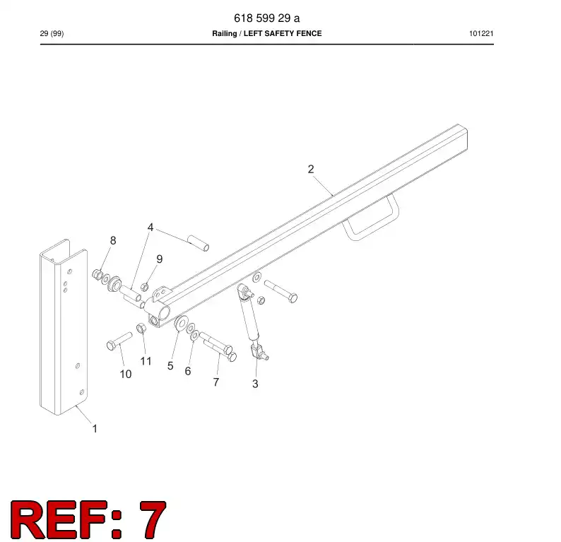 61860719 618 607 19 Screw - Sandvik Technical Drawing
