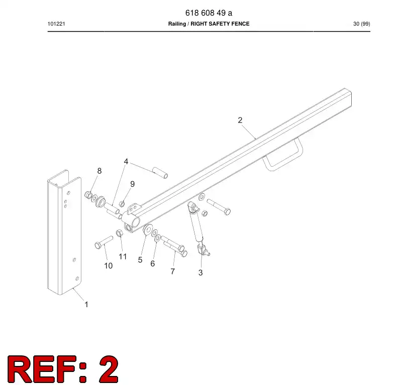 61860979 618 609 79 Welding assembly - Sandvik Technical Drawing