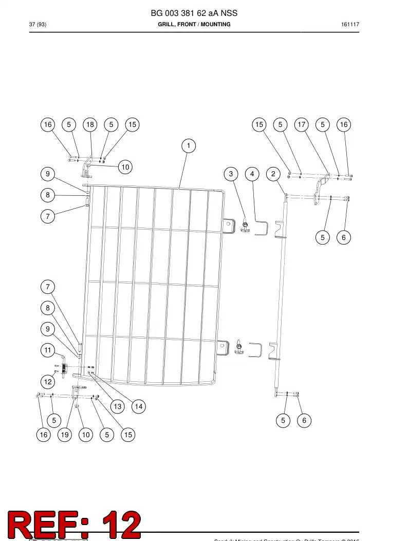 61865109 618 651 09 Cross-recessed countersunk flat head screw - Sandvik Technical Drawing