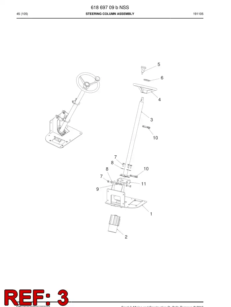 61869959 618 699 59 Arm, Control - Sandvik Technical Drawing