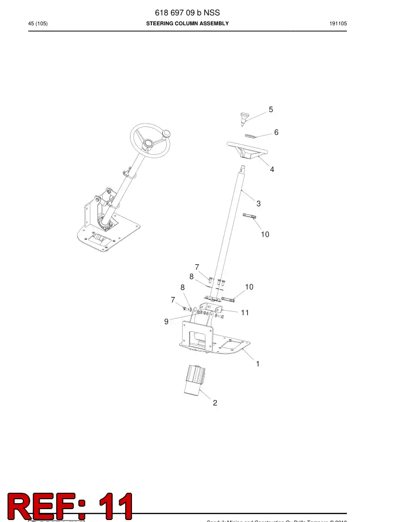 61870469 618 704 69 Support - Sandvik Technical Drawing