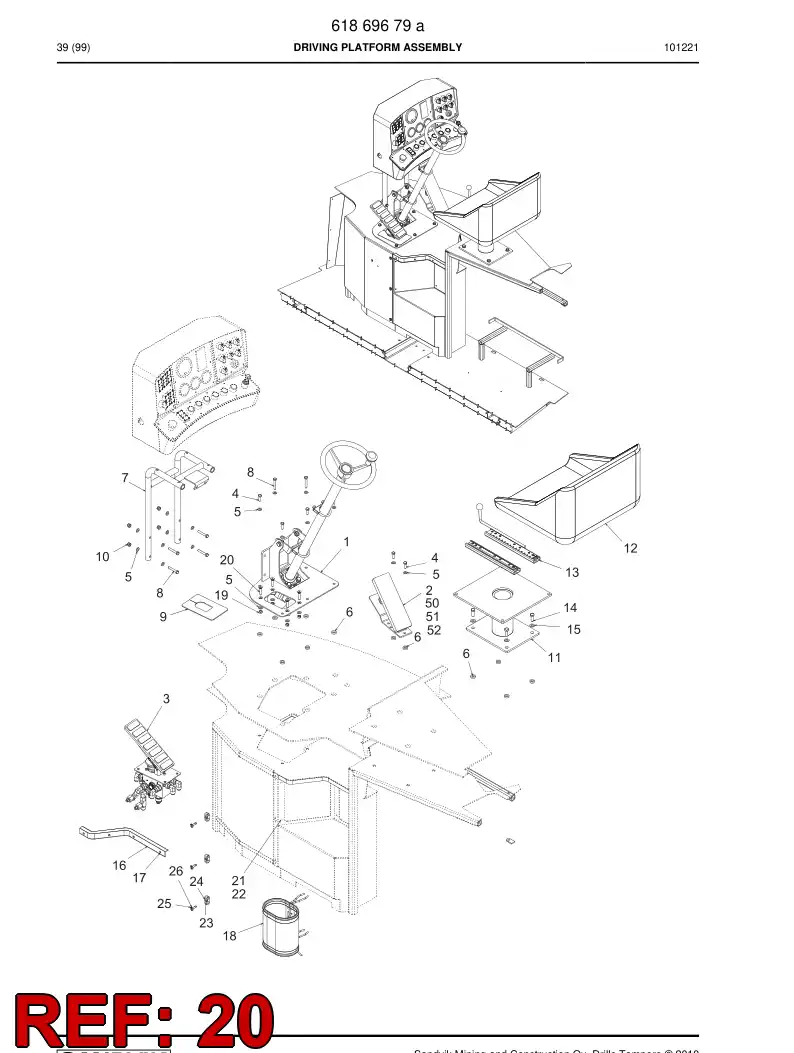 61871219 618 712 19 Hexagon socket countersunk head bolt - Sandvik Technical Drawing