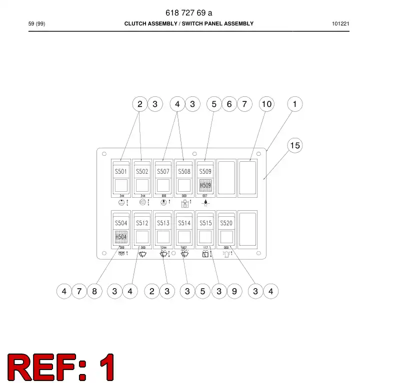 61872899 618 728 99 Clutch disc - Sandvik Technical Drawing