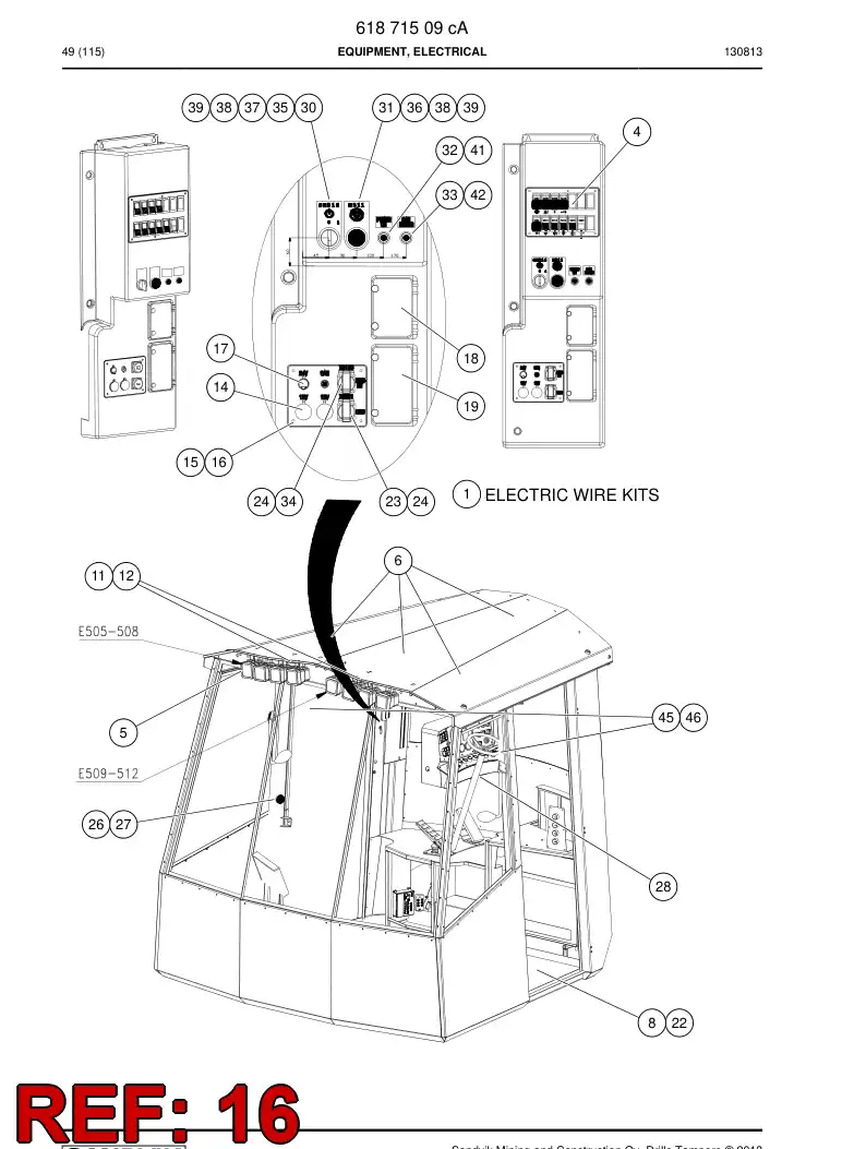 61873499a 618 734 99a Decal - Sandvik Technical Drawing