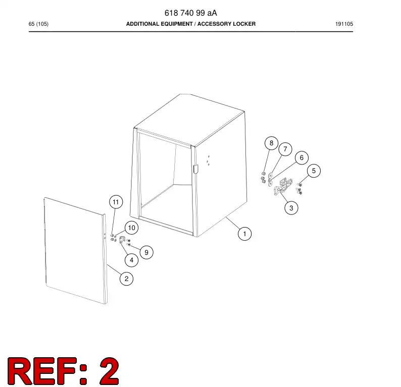 61874249 618 742 49 Door - Sandvik Technical Drawing