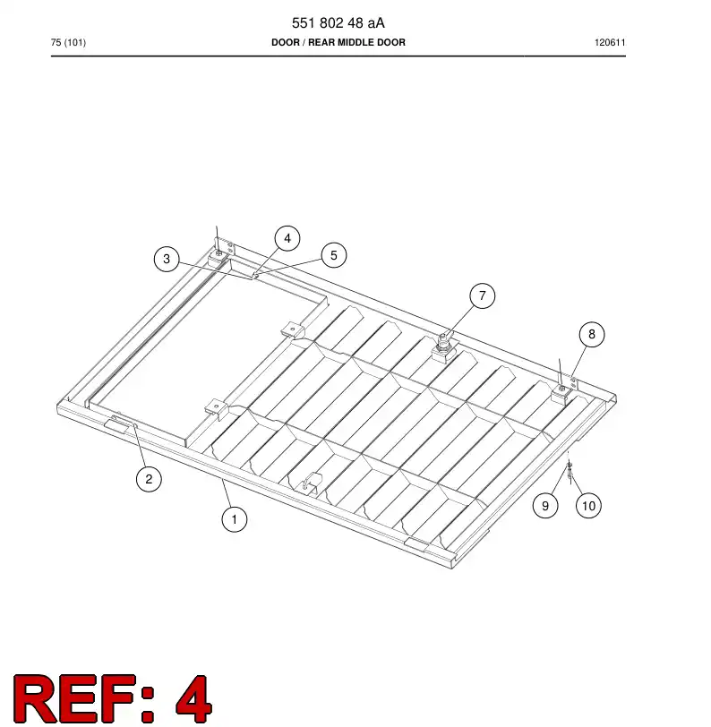 61874659 618 746 59 Washer - Sandvik Technical Drawing