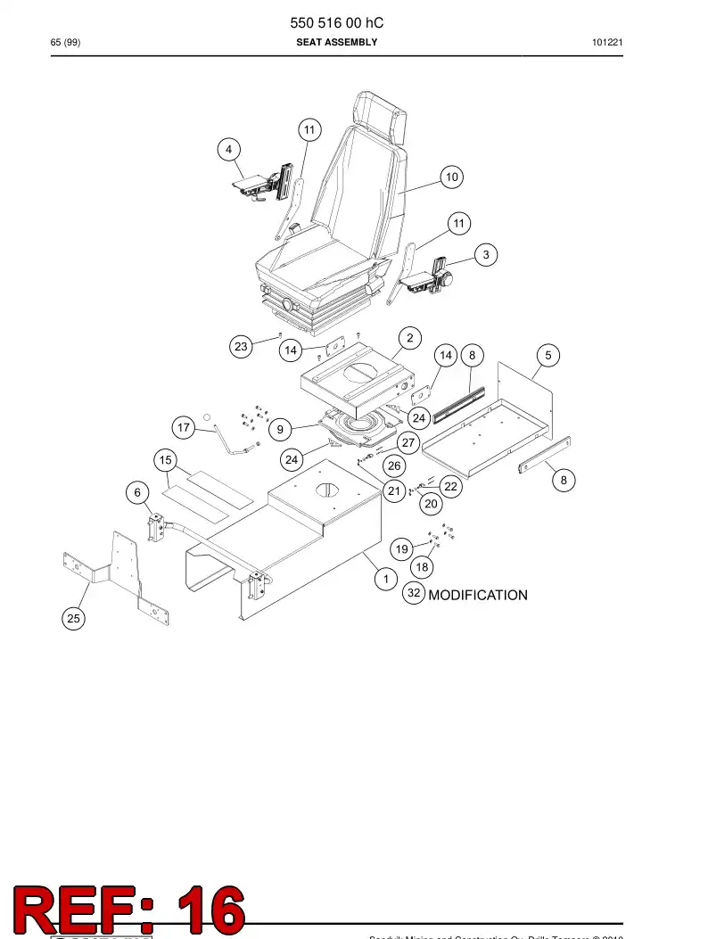61876549 618 765 49 Hexagon head bolt - Sandvik Technical Drawing