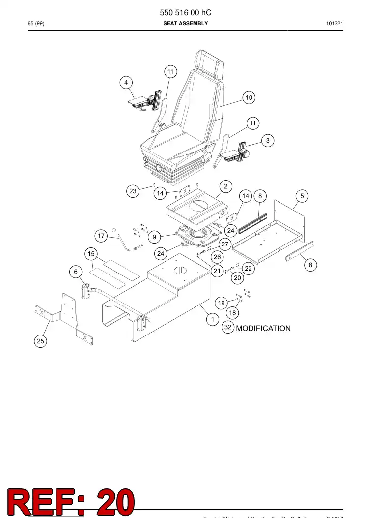 61876709 618 767 09 O-ring - Sandvik Technical Drawing