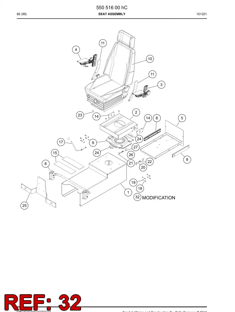 61877839 618 778 39 Modification - Sandvik Technical Drawing