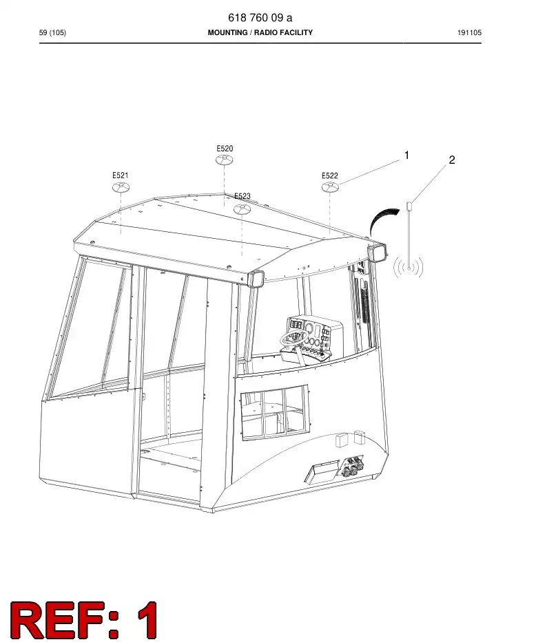 61878159 618 781 59 Loud-speaker - Sandvik Technical Drawing