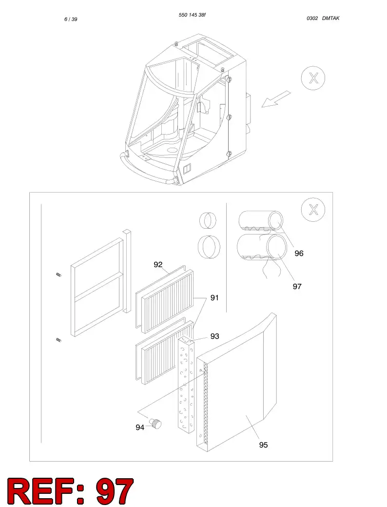 61880000 618 800 00 Guard - Sandvik Technical Drawing