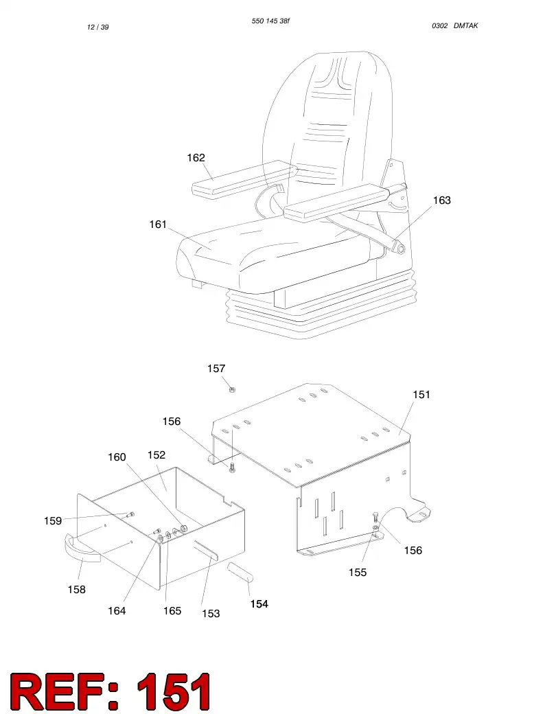 61880005 618 800 05 Support - Sandvik Technical Drawing