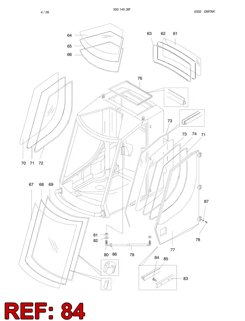 61880014 618 800 14 RIVET - Sandvik Technical Drawing