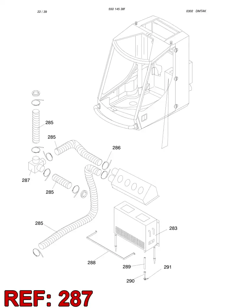 61880015 618 800 15 Adapter, Tee - Sandvik Technical Drawing