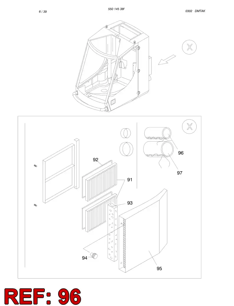 61880029 618 800 29 GUARD - Sandvik Technical Drawing