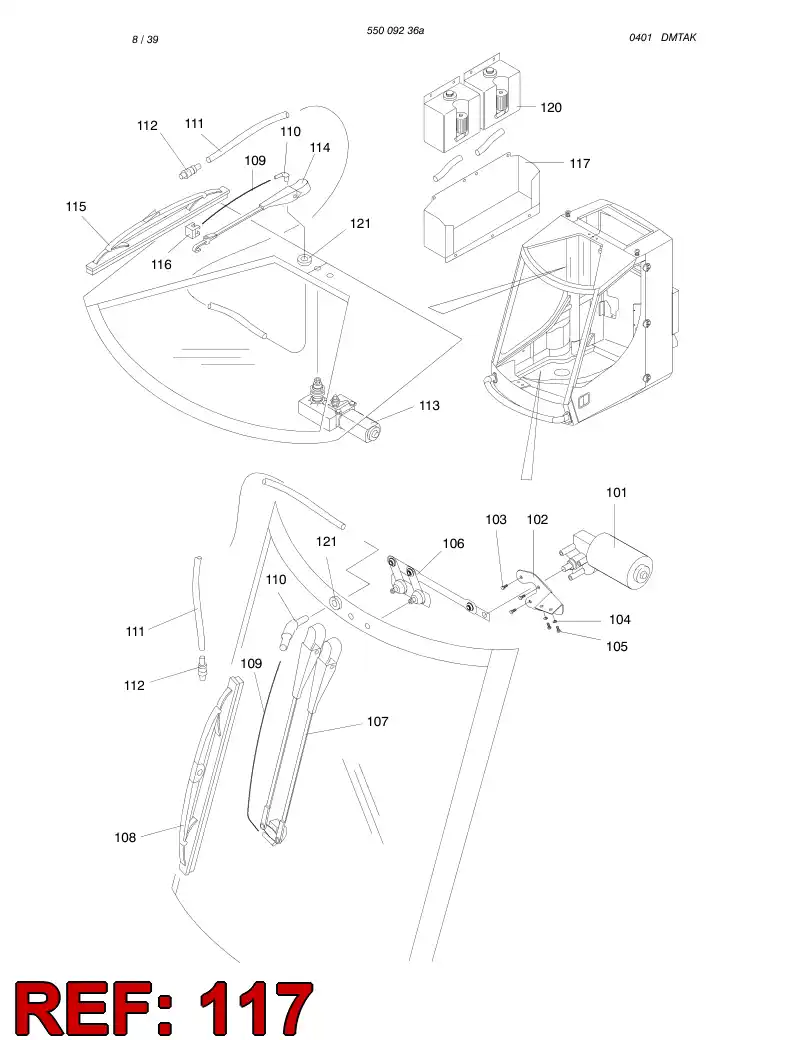 61880038 618 800 38 SUPPORT - Sandvik Technical Drawing