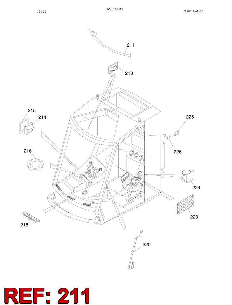 61880050 618 800 50 Handle - Sandvik Technical Drawing