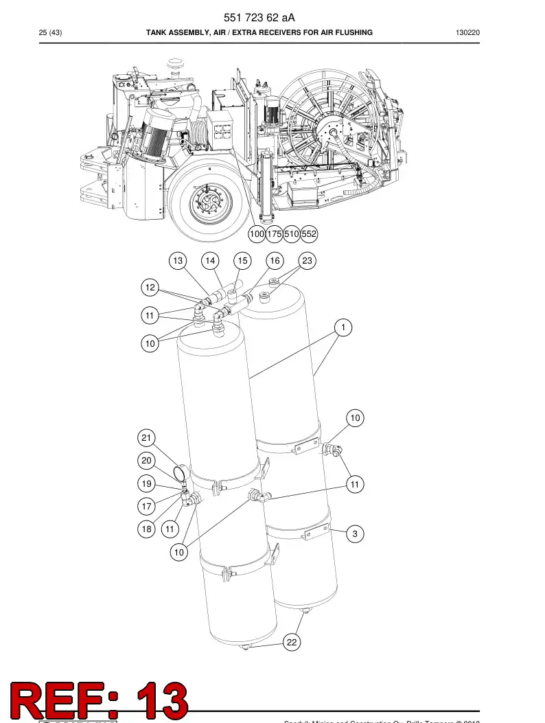 62310760 623 107 60 MANGUITO, ROSCADO - Sandvik Technical Drawing