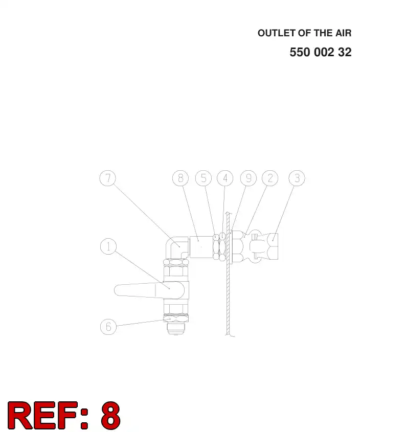 62310890 623 108 90 SOCKET - Sandvik Technical Drawing