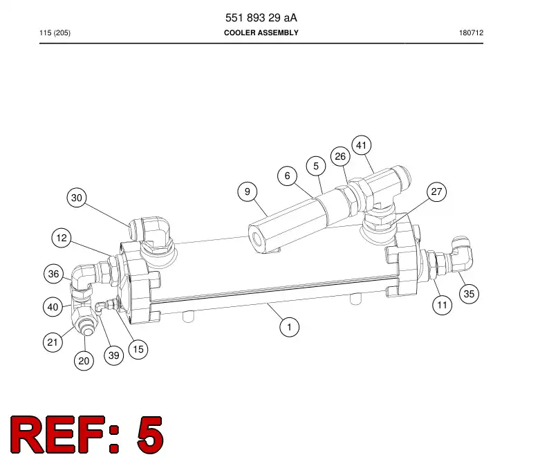 62311080 623 110 80 Sleeve, Threaded - Sandvik Technical Drawing