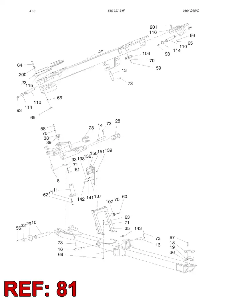 62384258 623 842 58 SHAFT - Sandvik Technical Drawing