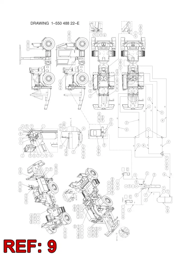 62540220 625 402 20 ADAPTER (HYDRAULIC) - Sandvik Technical Drawing