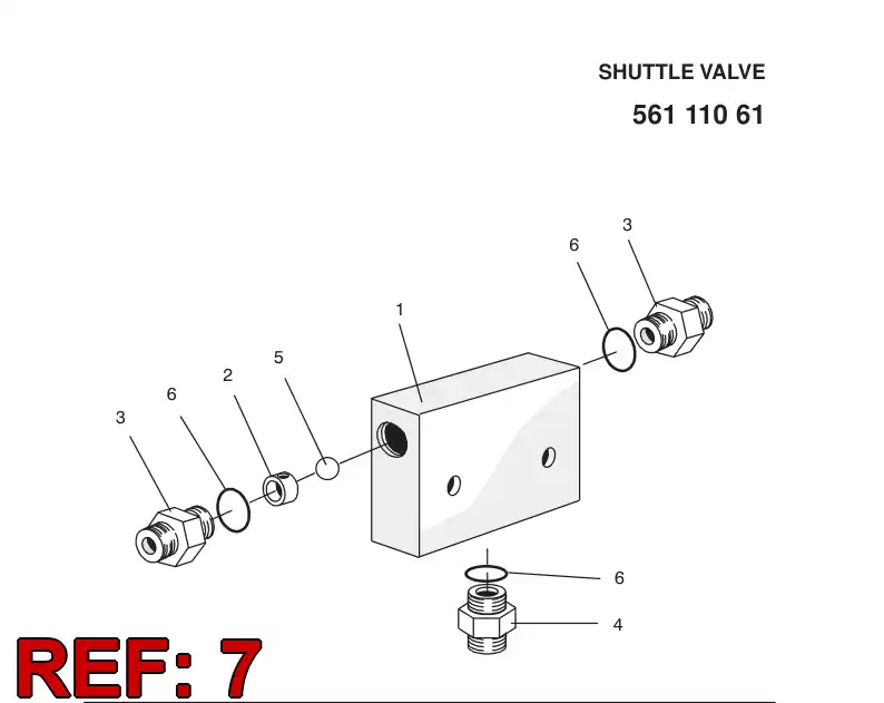 63401800 634 018 00 CONECTOR - Sandvik Technical Drawing