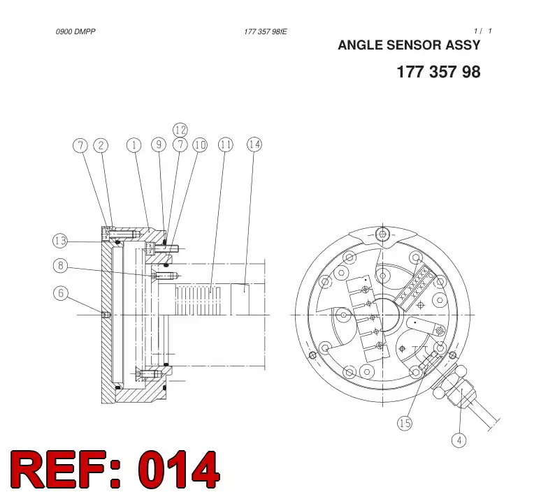 63402940 634 029 40 PLUG - Sandvik Technical Drawing