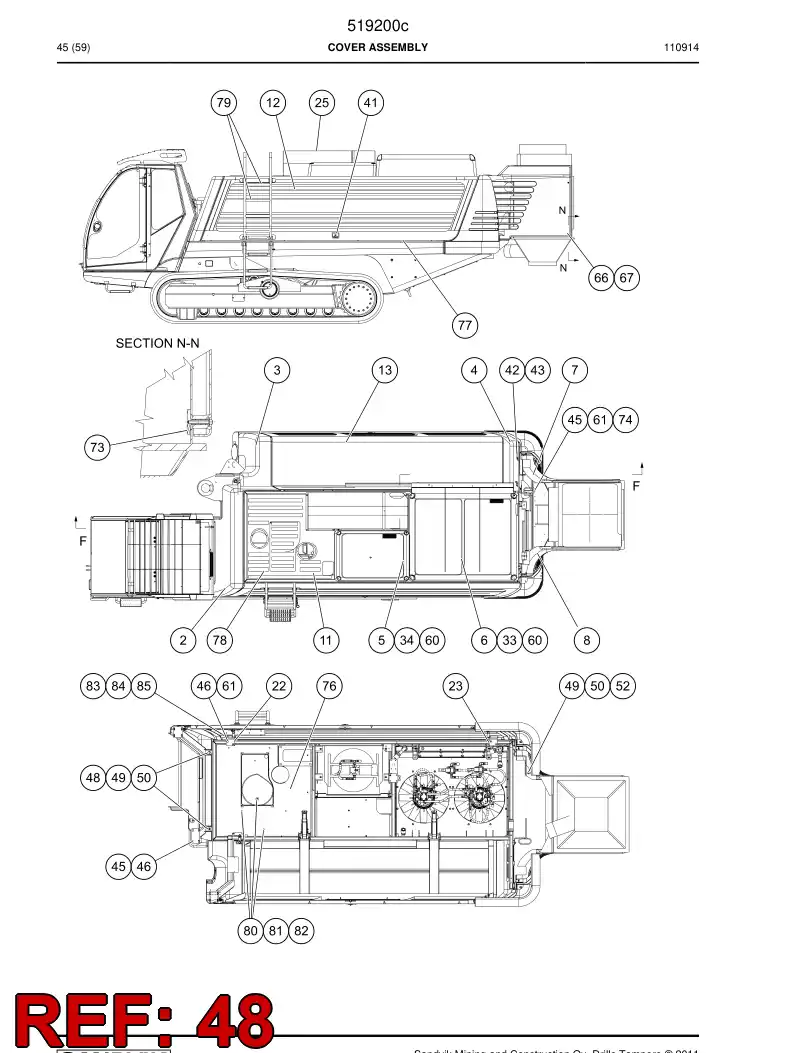 640721 640721 Bolt - Sandvik Technical Drawing