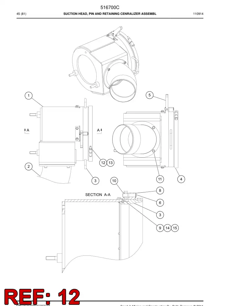 651001 651001 Bolt - Sandvik Technical Drawing